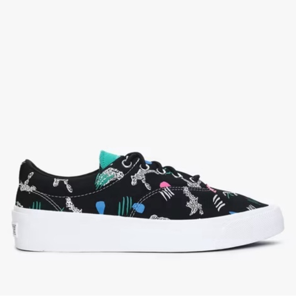 Converse Low Sneakers 80s Skid Grip Graphic Allover Print Shoes Retro New in box